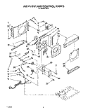 AIR FLOW AND CONTROL Diagram and Parts List for R513  Whirlpool Air Conditioner