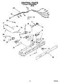 CONTROL PARTS Diagram and Parts List for 6GD5SHQXKB01  Whirlpool Refrigerator