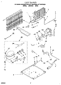 UNIT Diagram and Parts List for 3ET16NKXDG01  Whirlpool Refrigerator
