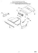 TOP VENTING, OPTIONAL Diagram and Parts List for RBS305PDQ2  Whirlpool Wall Oven