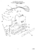 CONTROL Diagram and Parts List for 4KSRS22QDW00  KitchenAid Refrigerator