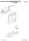DOOR AND PANEL PARTS Diagram and Parts List for KUDC03FTSS0  KitchenAid Dishwasher