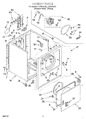 SECTION Diagram and Parts List for LER5644JT0  Whirlpool Dryer