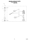 MISCELLANEOUS  PARTS, OPTIONAL PARTS (NOT INCLUDED) Diagram and Parts List for YLTE5243DQ5  Whirlpool Washer Dryer Combo