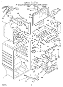 LINER Diagram and Parts List for KTRS22KGBL00  KitchenAid Refrigerator