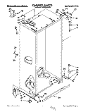 CABINET Diagram and Parts List for KSSS36DAX05  KitchenAid Refrigerator