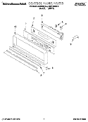 CONTROL PANEL Diagram and Parts List for KEBI100BBL2  KitchenAid Wall Oven