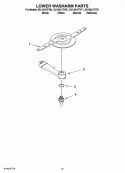 LOWER WASHARM PARTS, OPTIONAL PARTS (NOT INCLUDED) Diagram and Parts List for DU1301XTVQ1  Whirlpool Dishwasher
