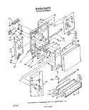 DOOR Diagram and Parts List for DU8950XT2  Whirlpool Dishwasher