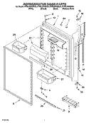 REFRIGERATOR DOOR PARTS Diagram and Parts List for KTRS19KKBL04  KitchenAid Refrigerator