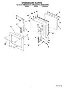 Part Location Diagram of WP8303996 Whirlpool Outer Door Glass - Upper - White