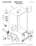 CABINET PARTS Diagram and Parts List for KSF26C7XYY03  KitchenAid Refrigerator