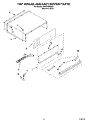 TOP GRILLE AND UNIT COVER PARTS Diagram and Parts List for KSSC36FMS00  KitchenAid Refrigerator