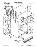 CABINET Diagram and Parts List for ET20GMXXW00  Whirlpool Refrigerator