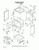 CHASSIS PARTS Diagram and Parts List for YIER320WW0  Whirlpool Range