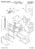 OVEN Diagram and Parts List for KEBS147DWH7  KitchenAid Wall Oven