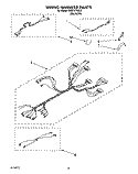 WIRING HARNESS Diagram and Parts List for KEBI141YBL2  KitchenAid Wall Oven