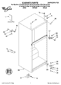 CABINET, LITERATURE Diagram and Parts List for ET4CSKYKZ00  Whirlpool Refrigerator