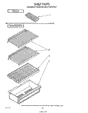 SHELF, NOT ILLUSTRATED Diagram and Parts List for ET12ECXPWR1  Whirlpool Refrigerator