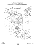 SECTION Diagram and Parts List for 1463W3A  Roper Range