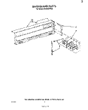 BACKGUARD Diagram and Parts List for SF304BSPW0  Whirlpool Range