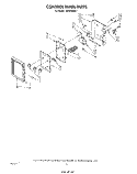 CONTROL PANEL Diagram and Parts List for MH6300XM1  Whirlpool Microwave
