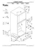 CABINET PARTS Diagram and Parts List for WRT579SMYW01  Whirlpool Refrigerator