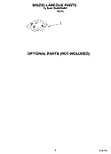 MISCELLANEOUS, OPTIONAL Diagram and Parts List for DU400SWKW0  Whirlpool Dishwasher