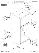 CABINET Diagram and Parts List for RT14DKYDN01  Roper Refrigerator