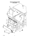 FRAME AND TANK Diagram and Parts List for KUDI220T5  KitchenAid Dishwasher