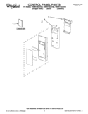 CONTROL PANEL PARTS Diagram and Parts List for YWMH1162XVB4  Whirlpool Microwave