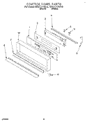 CONTROL PANEL, LITERATURE Diagram and Parts List for KEBI171YWH3  KitchenAid Wall Oven