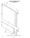 DOOR AND PANEL Diagram and Parts List for KUDC21CS1  KitchenAid Dishwasher