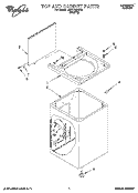 TOP AND CABINET, LIT/OPTIONAL Diagram and Parts List for LMR4132BW0  Whirlpool Washer