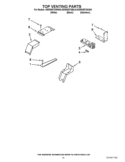 TOP VENTING PARTS Diagram and Parts List for KERS807SSS04  KitchenAid Range