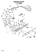 CONTROL PARTS, OPTIONAL PARTS Diagram and Parts List for IKS203300  Inglis Refrigerator