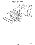 FREEZER DOOR Diagram and Parts List for ET20GKXSW01  Whirlpool Refrigerator