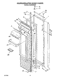 REFRIGERATOR DOOR Diagram and Parts List for KSSS48QDX00  KitchenAid Refrigerator