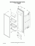 REFRIGERATOR DOOR PARTS Diagram and Parts List for GS2KVAXVS02  Whirlpool Refrigerator