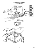 MACHINE BASE Diagram and Parts List for TAWL610WW1  Estate Washer