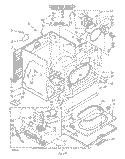 CABINET Diagram and Parts List for LG6099XTW0  Whirlpool Dryer