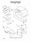 FREEZER LINER PARTS Diagram and Parts List for GB9FHDXWQ02  Whirlpool Refrigerator