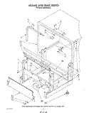 FRAME AND TANK Diagram and Parts List for KUDI21DS3  KitchenAid Dishwasher