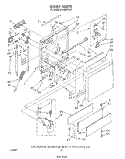 DOOR Diagram and Parts List for DP8500XTN2  Whirlpool Dishwasher