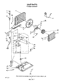 UNIT Diagram and Parts List for ACM052XW1  Whirlpool Air Conditioner