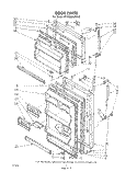 DOOR Diagram and Parts List for ET14AKXLWR0  Whirlpool Refrigerator