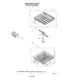 DISHRACK Diagram and Parts List for DP3880XMW0  Whirlpool Dishwasher
