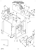 SECTION Diagram and Parts List for REL4622BL0  Roper Dryer