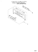 CONTROL PANEL, LITERATURE Diagram and Parts List for RBD245PDQ6  Whirlpool Wall Oven