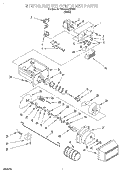MOTOR AND ICE CONTAINER Diagram and Parts List for 7TS22AQXEW00  Estate Refrigerator